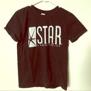 Black DC Flash Star Labs Shirt